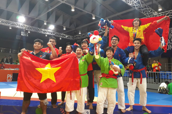 Thanh Thủy và đội tuyển kurash đại thắng tại SEA Games 30 với 7 HCV