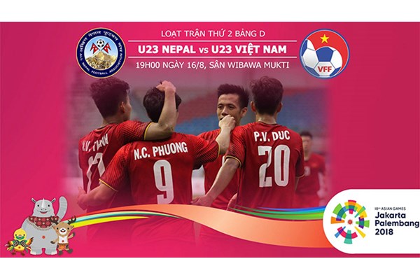 TRỰC TIẾP | U23 VIỆT NAM vs U23 NEPAL - BẢNG D ASIAD 2018