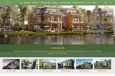 Website Bất động sản - Biệt thự Đảo Ecopark Grand - The Island