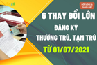 06 Thay Đổi Lớn Về Đăng Ký Thường Trú, Tạm Trú Từ 01/7/2021 mà các bạn nên biết