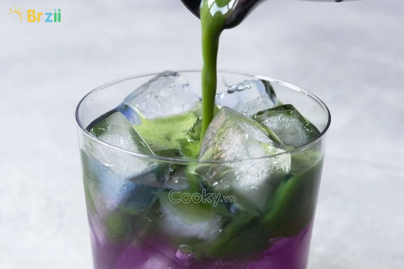 Nước chanh trà xanh đậu biếc