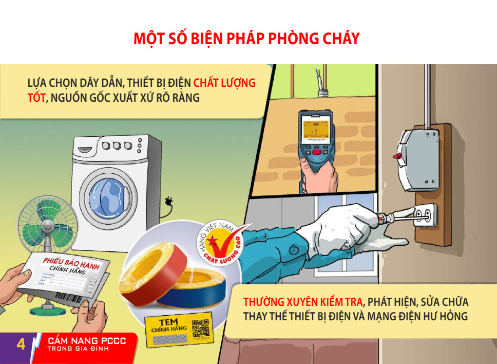 Cẩm nang Phòng cháy, chữa cháy và thoát nạn trong gia đình mà bạn nên biết